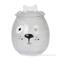 Pot à friandises en céramique pour conteneur de stockage d&#39;aliments pour animaux de compagnie